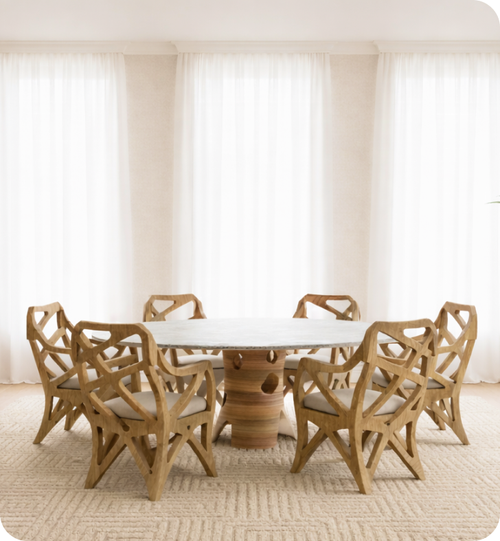 Dining set from Ethereal Nordic Twilight